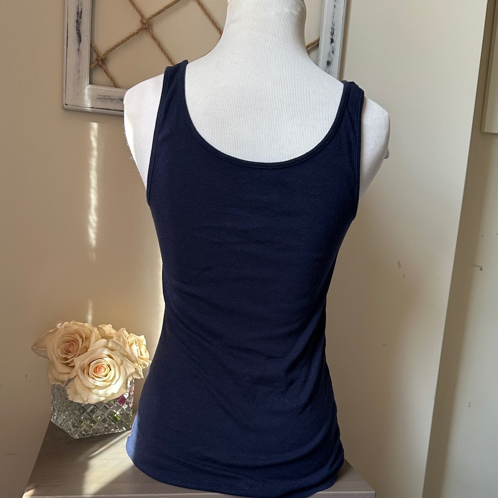 Classic Navy Scoop Neck Tank Top - Women's - Picture 4 of 5